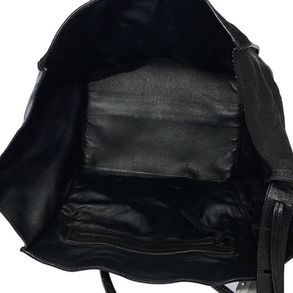 Celine Luggage Small Square Phantom Suede Leather Tote Bag Black - Picture 6 of 13